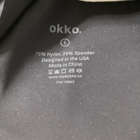 OKKO Black Wireless Bra Bralette with Adjustable Straps Size L Wide Band - Picture 5 of 5